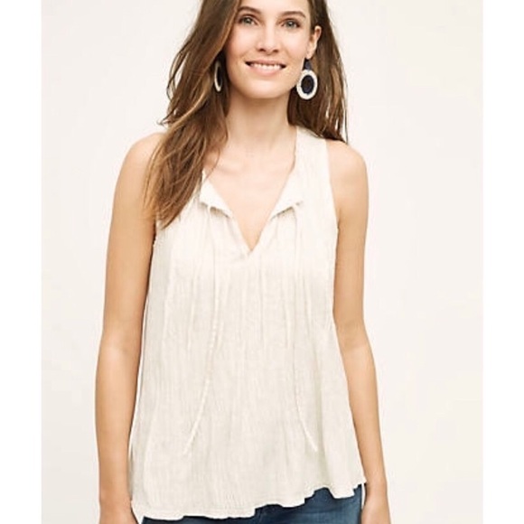 Anthropologie Tops - Anthropologie Meadow Rue Swing tie neck tank